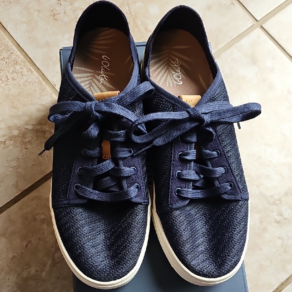 OluKai Pehuea Li Trench Blue Women's Sneakers